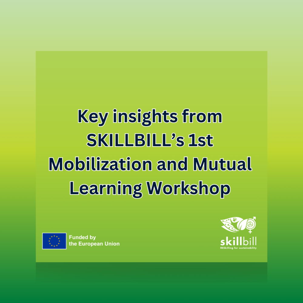 SKILLBILL’s First Mobilization and Mutual Learning Workshop – SKILLBILL ...